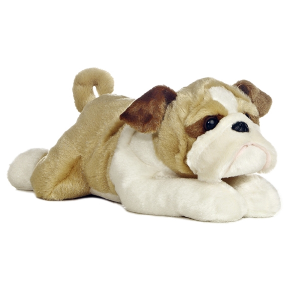 Willis the Stuffed Bulldog Flopsie Plush Dog