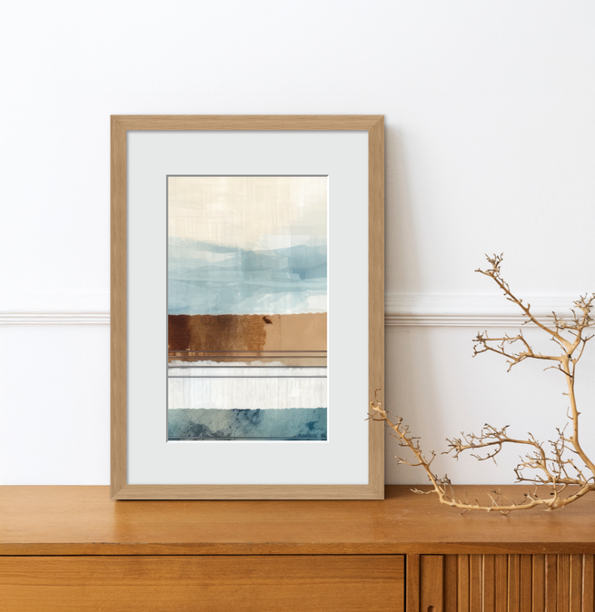 Raw Oak Veneer Slim Picture Frame