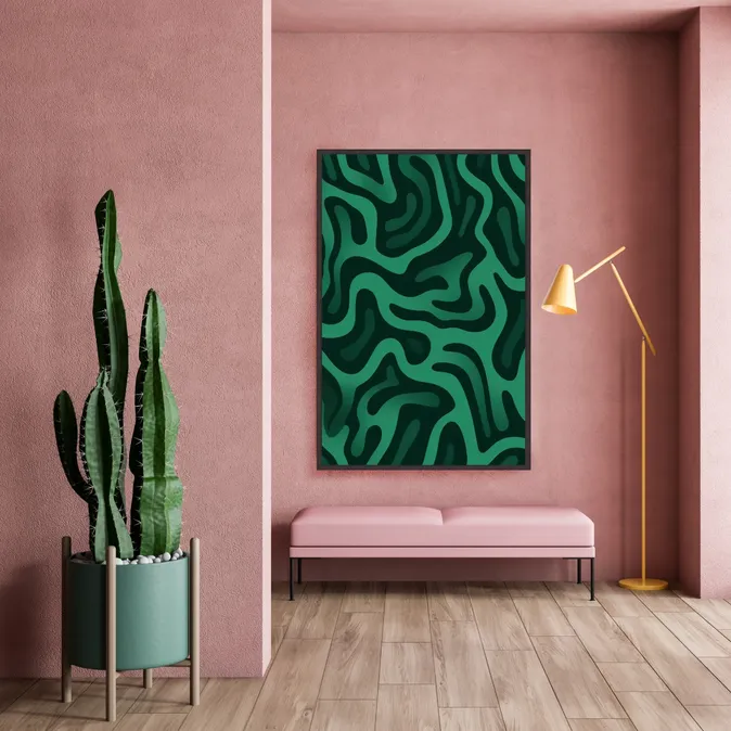 Alden Deep Curved Walnut Wood Picture Frame